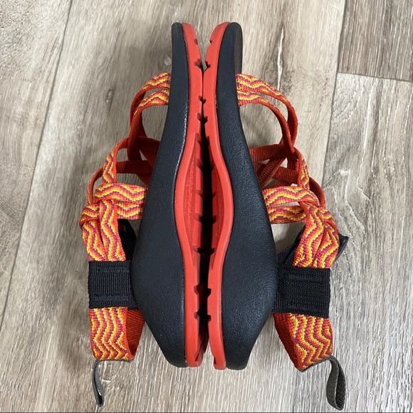 Chaco Zx1 Ecotread Kids Sandal Orange - Picture 5 of 11